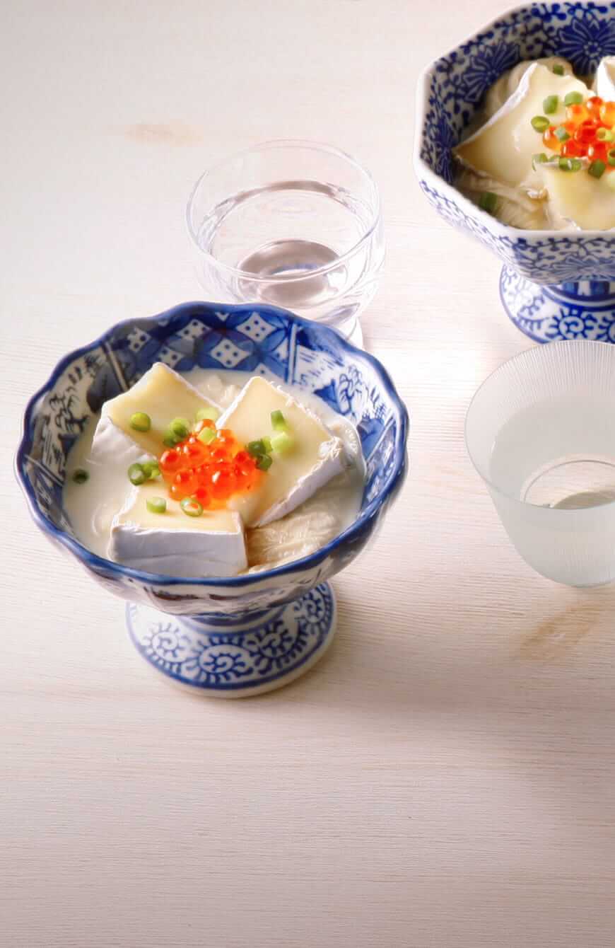 ブリーチーズと生湯葉のとろとろおつまみ